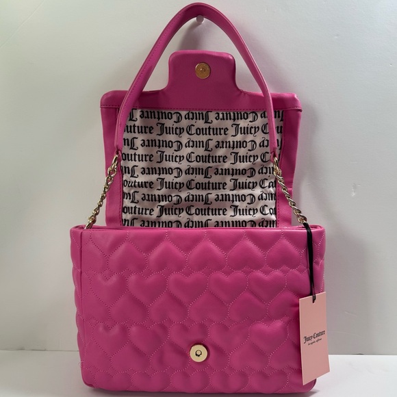 JUICY COUTURE BRIGHTER THAN A DIAMOND SHOULDER BAG JUICY PINK - Picture 5 of 10
